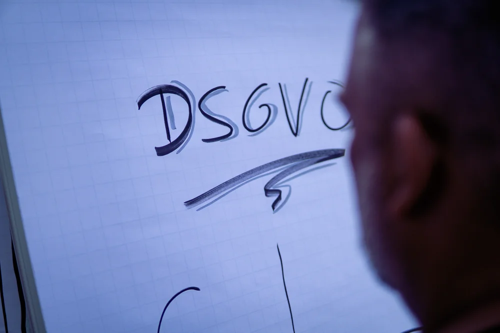 DSGVO-Skizze auf Flipchart